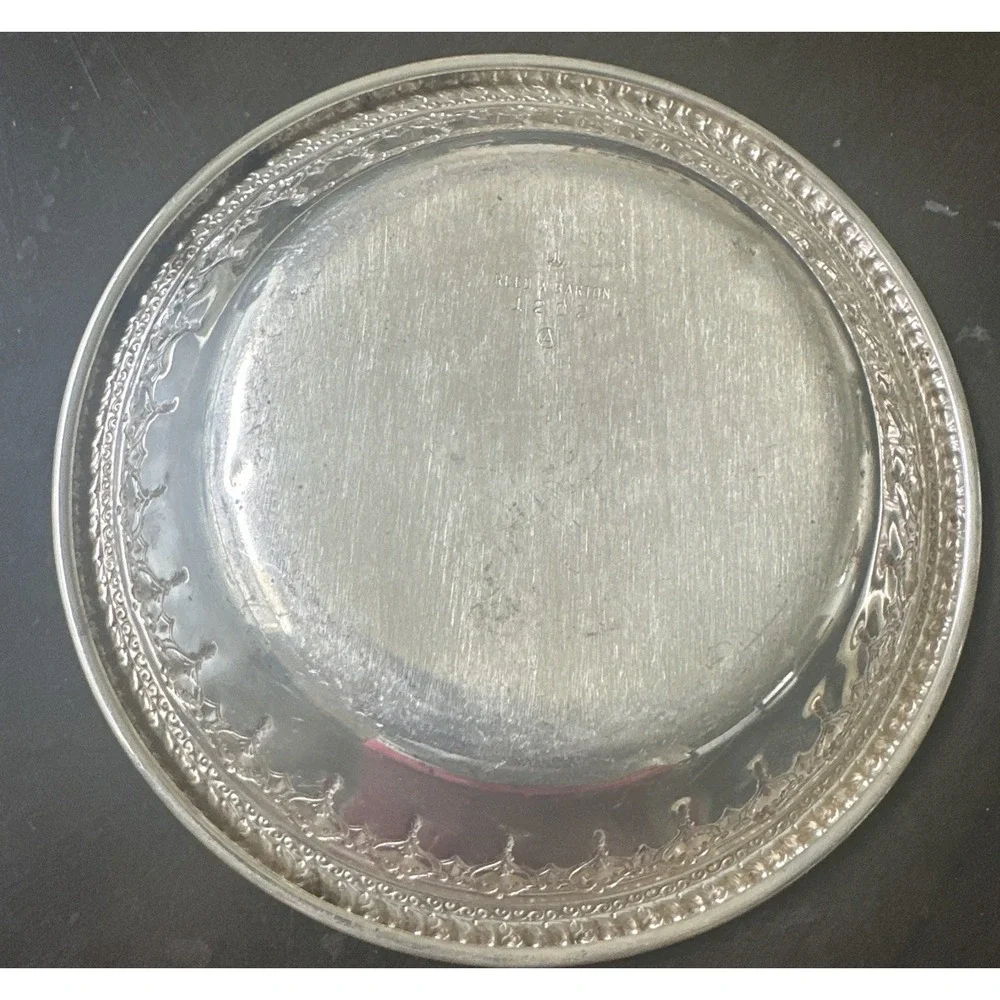 Vintage Reed And Barton Silver Plated Bowl Model #1202 Rivera Pattern